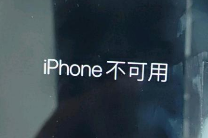 绥阳苹果服务网点分享锁屏界面显示“iPhone 不可用”如何解决 